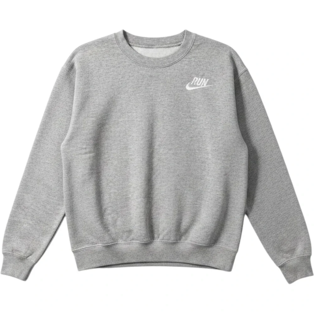 Nike Cross Regionals Crewneck Sweatshirt Gray Run Dragonfly Graphic M